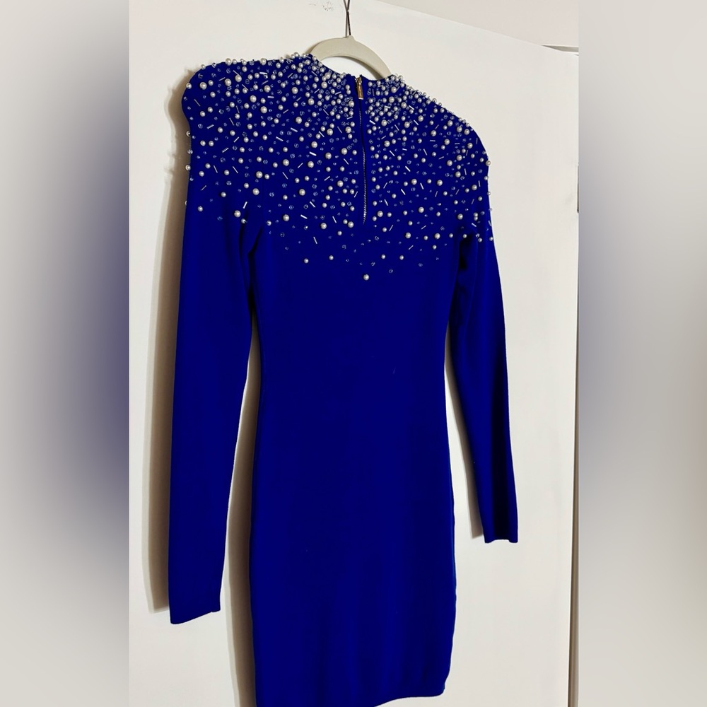 Marciano pearl diamond sweater dress blue - Picture 4 of 7